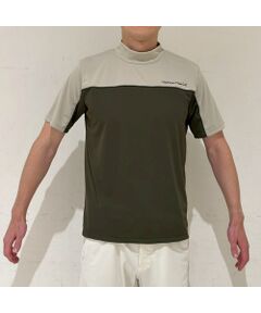NS23 par Nissa Golf / エヌエス23・パー・ニッサゴルフ カットソー | 【メンズ】切り替え半袖モックネック