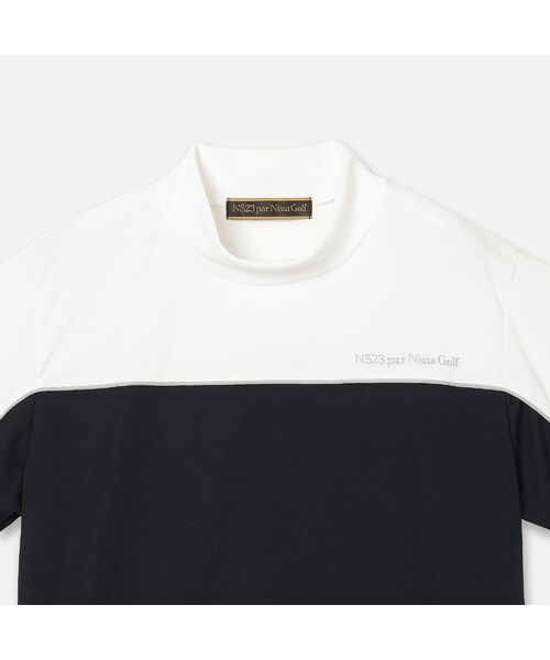 NS23 par Nissa Golf / エヌエス23・パー・ニッサゴルフ カットソー | 【Men's】切り替え半袖モックネック | 詳細2