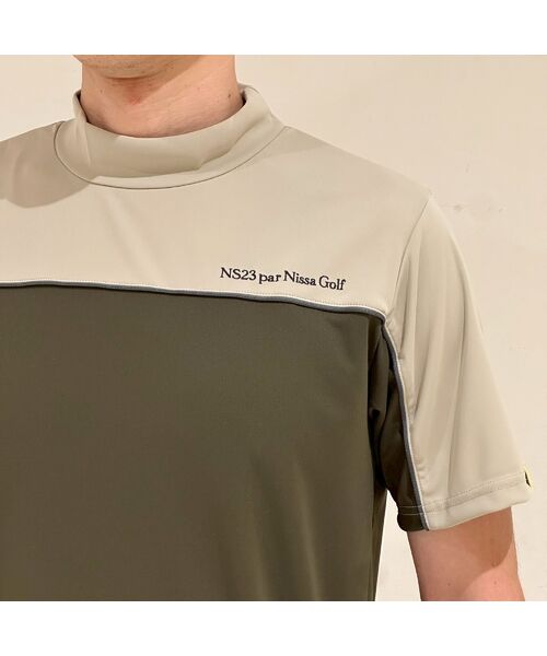 NS23 par Nissa Golf / エヌエス23・パー・ニッサゴルフ カットソー | 【Men's】切り替え半袖モックネック | 詳細16