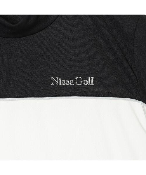 NS23 par Nissa Golf / エヌエス23・パー・ニッサゴルフ カットソー | 【Women's】切り替え半袖モックネック | 詳細3