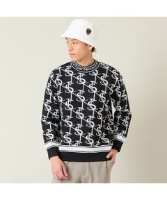 NS23 par Nissa Golf / エヌエス23・パー・ニッサゴルフ ニット・セーター | 【メンズ】モノグラム柄ニットトップス