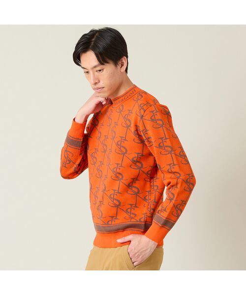 NS23 par Nissa Golf / エヌエス23・パー・ニッサゴルフ ニット・セーター | 【メンズ】モノグラム柄ニットトップス | 詳細10