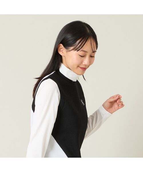 NS23 par Nissa Golf / エヌエス23・パー・ニッサゴルフ ベスト | 【レディース】配色ニットベスト | 詳細7