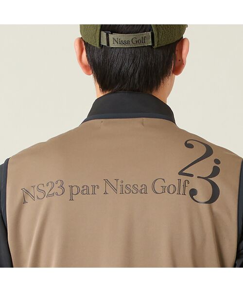 NS23 par Nissa Golf / エヌエス23・パー・ニッサゴルフ ベスト | 【メンズ】裏フリース×ナイロン布帛ベスト | 詳細4
