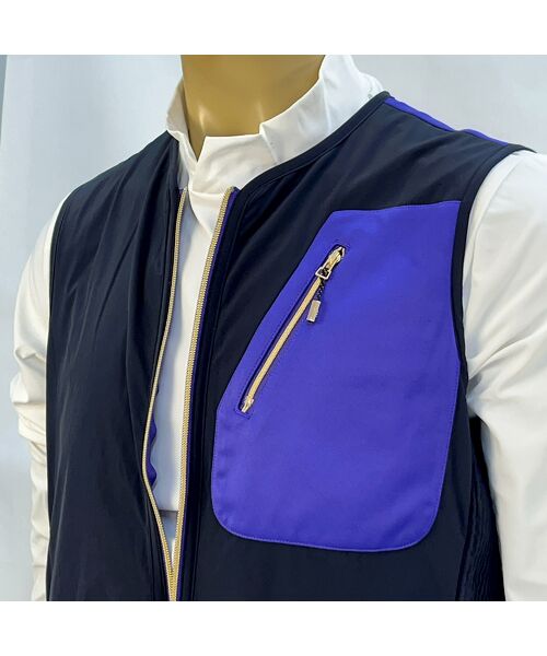 NS23 par Nissa Golf / エヌエス23・パー・ニッサゴルフ ベスト | 【メンズ】裏フリース×ナイロン布帛ベスト | 詳細11