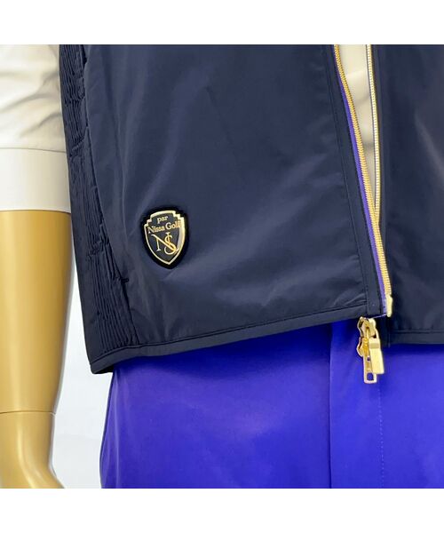 NS23 par Nissa Golf / エヌエス23・パー・ニッサゴルフ ベスト | 【メンズ】裏フリース×ナイロン布帛ベスト | 詳細12