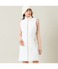 NS23 par Nissa Golf / エヌエス23・パー・ニッサゴルフ ミニ丈・ひざ丈ワンピース | 【レディース】ロゴキルティング中綿ジャンパードレス