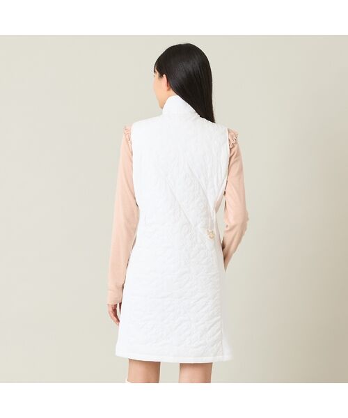 NS23 par Nissa Golf / エヌエス23・パー・ニッサゴルフ ミニ丈・ひざ丈ワンピース | 【レディース】ロゴキルティング中綿ジャンパードレス | 詳細3