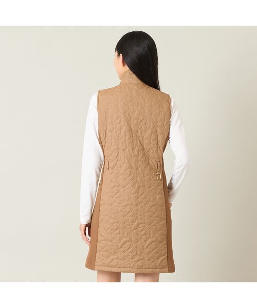 NS23 par Nissa Golf / エヌエス23・パー・ニッサゴルフ ミニ丈・ひざ丈ワンピース | 【レディース】ロゴキルティング中綿ジャンパードレス | 詳細9