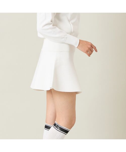 NS23 par Nissa Golf / エヌエス23・パー・ニッサゴルフ ミニ・ひざ丈スカート | 【レディース】ニットフレアスカート | 詳細3