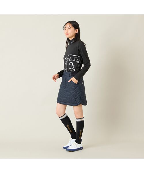 NS23 par Nissa Golf / エヌエス23・パー・ニッサゴルフ ミニ・ひざ丈スカート | 【レディース】ロゴキルティング中綿スカート | 詳細15