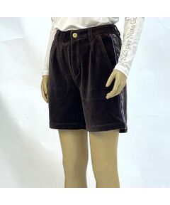 NS23 par Nissa Golf / エヌエス23・パー・ニッサゴルフ ショート・ハーフ・半端丈パンツ | 【レディース】ヘビーベロアショートパンツ