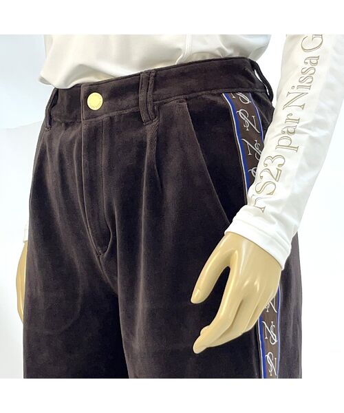 NS23 par Nissa Golf / エヌエス23・パー・ニッサゴルフ ショート・ハーフ・半端丈パンツ | 【レディース】ヘビーベロアショートパンツ | 詳細1
