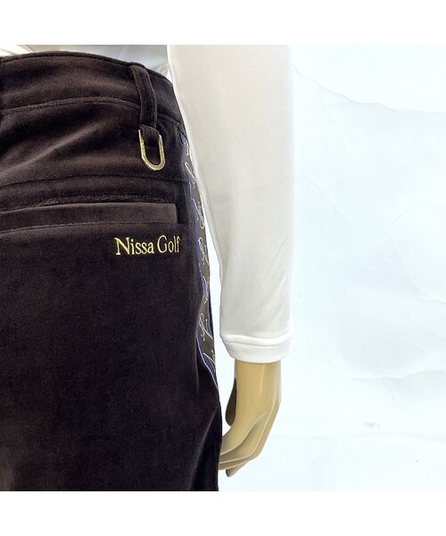 NS23 par Nissa Golf / エヌエス23・パー・ニッサゴルフ ショート・ハーフ・半端丈パンツ | 【レディース】ヘビーベロアショートパンツ | 詳細4