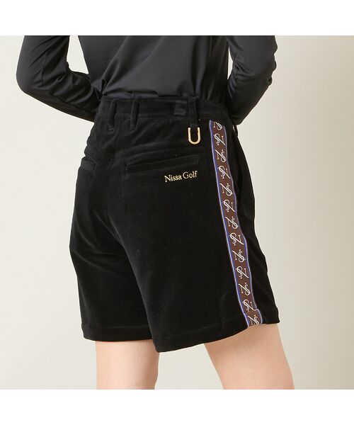 NS23 par Nissa Golf / エヌエス23・パー・ニッサゴルフ ショート・ハーフ・半端丈パンツ | 【レディース】ヘビーベロアショートパンツ | 詳細7