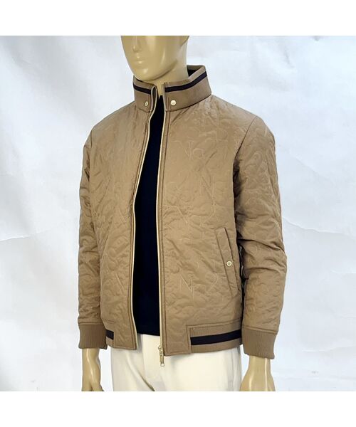 NS23 par Nissa Golf/エヌエス23・パー・ニッサゴルフ 【メンズ】ロゴキルティング中綿ブルゾン ベージュ 8 NS23 par Nissa Golf/エヌエス23・パー・ニッサゴルフ 【メンズ】ロゴキルティング中綿ブルゾン ベージュ 8