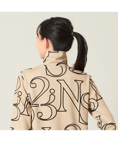 NS23 par Nissa Golf / エヌエス23・パー・ニッサゴルフ カットソー | 【レディース】フロッキープリントハイネックカットソー | 詳細2