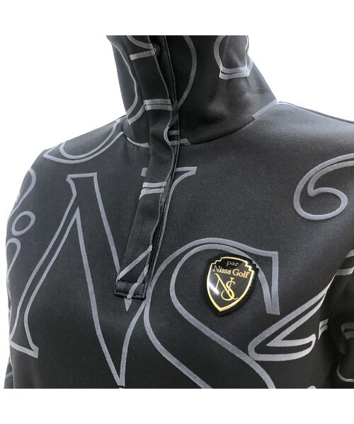 NS23 par Nissa Golf / エヌエス23・パー・ニッサゴルフ カットソー | 【レディース】フロッキープリントハイネックカットソー | 詳細5