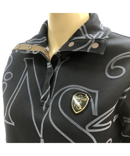 NS23 par Nissa Golf / エヌエス23・パー・ニッサゴルフ カットソー | 【レディース】フロッキープリントハイネックカットソー | 詳細7