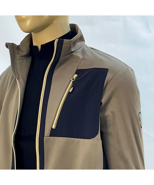 NS23 par Nissa Golf / エヌエス23・パー・ニッサゴルフ その他トップス | 【メンズ】WarmdArt裏フリース×ナイロン布帛ジップアップスウェット | 詳細1