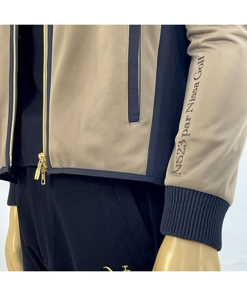 NS23 par Nissa Golf / エヌエス23・パー・ニッサゴルフ その他トップス | 【メンズ】WarmdArt裏フリース×ナイロン布帛ジップアップスウェット | 詳細2