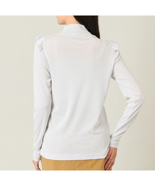 NS23 par Nissa Golf / エヌエス23・パー・ニッサゴルフ カットソー | 【レディース】ラメ入り長袖モックネックインナー | 詳細3