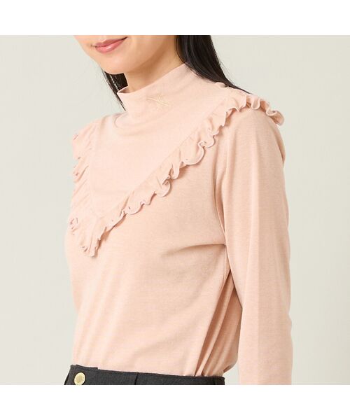 NS23 par Nissa Golf / エヌエス23・パー・ニッサゴルフ カットソー | 【レディース】ラメ入り長袖モックネックインナー | 詳細7