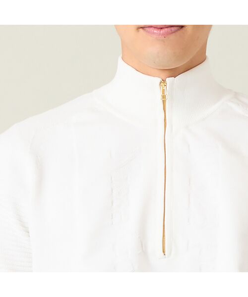 NS23 par Nissa Golf / エヌエス23・パー・ニッサゴルフ ニット・セーター | 【メンズ】ホールガーメント長袖ニットトップス | 詳細1