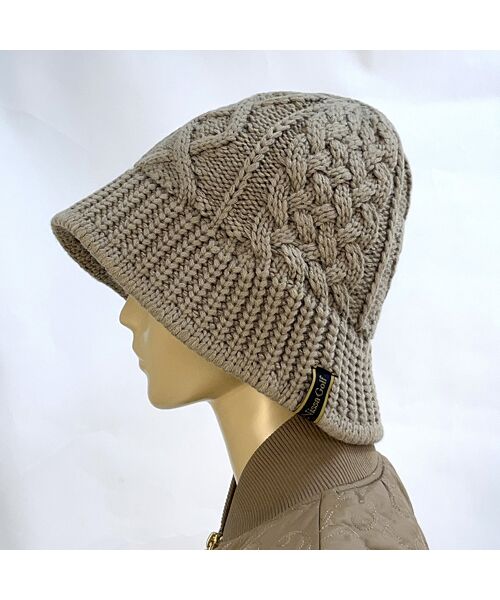 NS23 par Nissa Golf/エヌエス23・パー・ニッサゴルフ チューリップニットハット ベージュ F NS23 par Nissa Golf/エヌエス23・パー・ニッサゴルフ チューリップニットハット ベージュ F