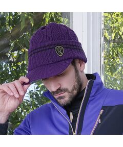 NS23 par Nissa Golf / エヌエス23・パー・ニッサゴルフ スポーツグッズ | 【取り外し可能】ポンポン付きニットキャップ