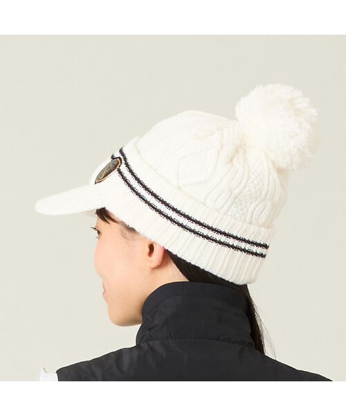 NS23 par Nissa Golf / エヌエス23・パー・ニッサゴルフ スポーツグッズ | 【取り外し可能】ポンポン付きニットキャップ | 詳細2