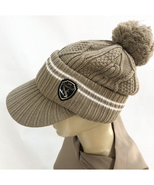 NS23 par Nissa Golf / エヌエス23・パー・ニッサゴルフ スポーツグッズ | 【取り外し可能】ポンポン付きニットキャップ | 詳細5