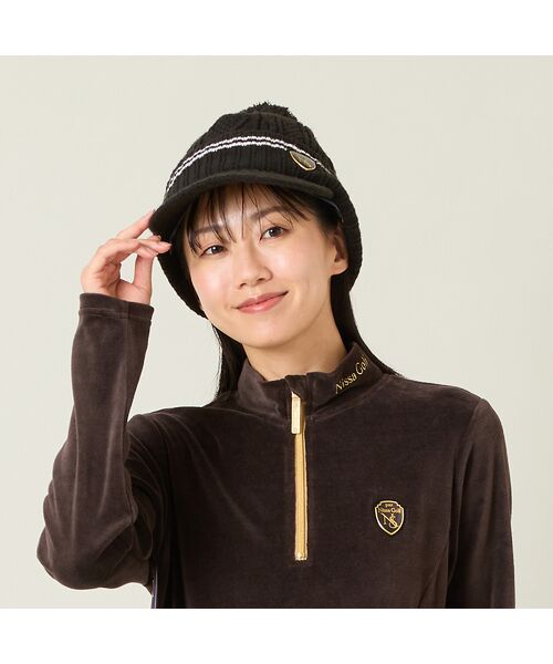 NS23 par Nissa Golf / エヌエス23・パー・ニッサゴルフ スポーツグッズ | 【取り外し可能】ポンポン付きニットキャップ | 詳細7