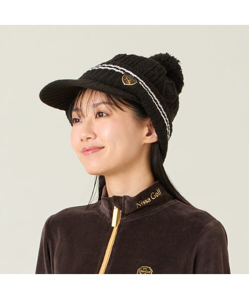 NS23 par Nissa Golf / エヌエス23・パー・ニッサゴルフ スポーツグッズ | 【取り外し可能】ポンポン付きニットキャップ | 詳細8