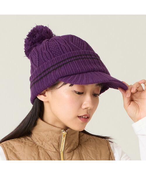 NS23 par Nissa Golf / エヌエス23・パー・ニッサゴルフ スポーツグッズ | 【取り外し可能】ポンポン付きニットキャップ | 詳細14