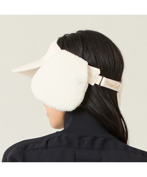 NS23 par Nissa Golf / エヌエス23・パー・ニッサゴルフ スポーツグッズ | 【取り外し可能】イヤーマフ付きボアフリースバイザー | 詳細3