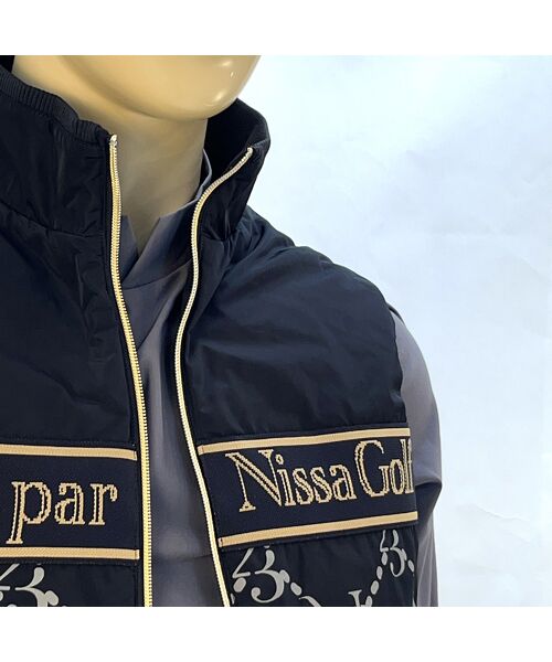 NS23 par Nissa Golf / エヌエス23・パー・ニッサゴルフ ベスト | 【メンズ】モノグラムプリント中綿ベスト | 詳細3