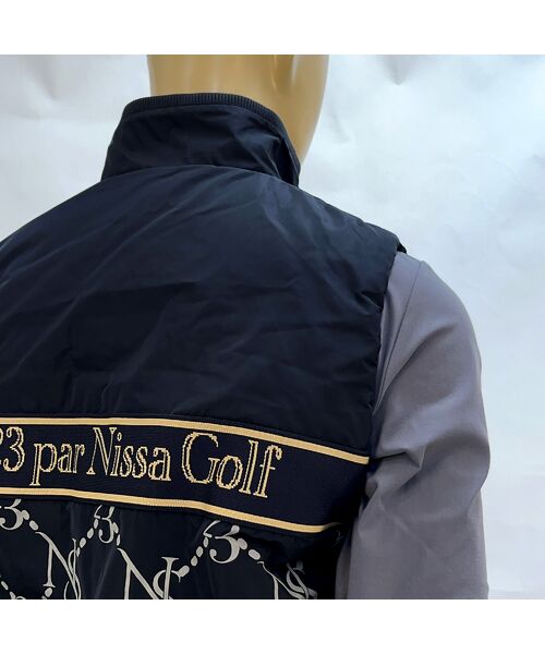 NS23 par Nissa Golf / エヌエス23・パー・ニッサゴルフ ベスト | 【メンズ】モノグラムプリント中綿ベスト | 詳細4