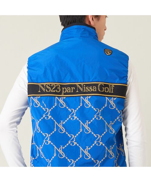 NS23 par Nissa Golf / エヌエス23・パー・ニッサゴルフ ベスト | 【メンズ】モノグラムプリント中綿ベスト | 詳細7