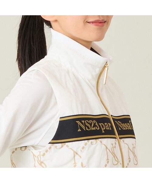 NS23 par Nissa Golf / エヌエス23・パー・ニッサゴルフ ベスト | 【レディース】モノグラム柄中綿ベスト | 詳細2