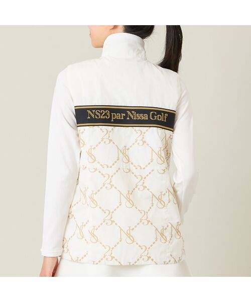 NS23 par Nissa Golf / エヌエス23・パー・ニッサゴルフ ベスト | 【レディース】モノグラム柄中綿ベスト | 詳細3