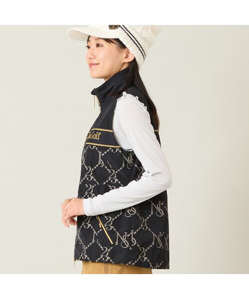 NS23 par Nissa Golf / エヌエス23・パー・ニッサゴルフ ベスト | 【レディース】モノグラム柄中綿ベスト | 詳細5
