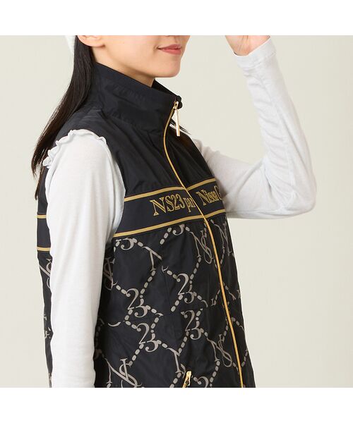 NS23 par Nissa Golf / エヌエス23・パー・ニッサゴルフ ベスト | 【レディース】モノグラム柄中綿ベスト | 詳細6