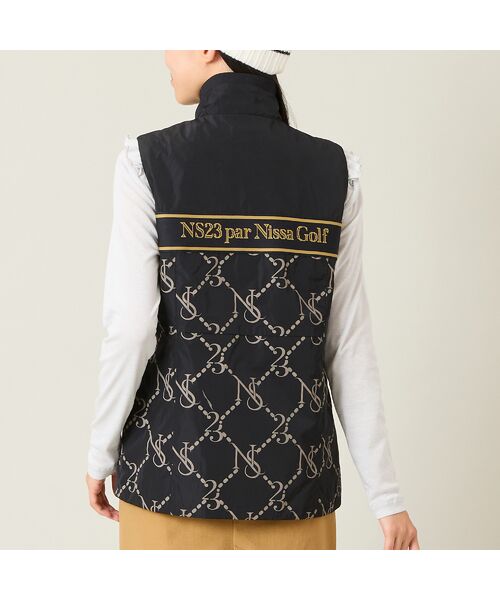 NS23 par Nissa Golf / エヌエス23・パー・ニッサゴルフ ベスト | 【レディース】モノグラム柄中綿ベスト | 詳細7
