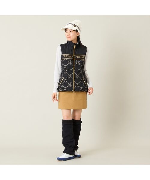 NS23 par Nissa Golf / エヌエス23・パー・ニッサゴルフ ベスト | 【レディース】モノグラム柄中綿ベスト | 詳細8