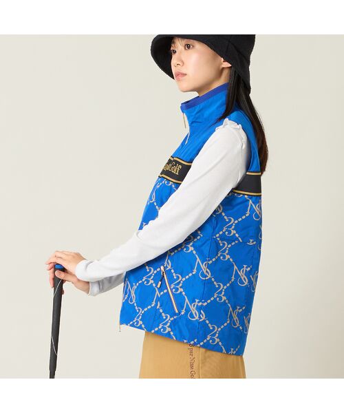 NS23 par Nissa Golf / エヌエス23・パー・ニッサゴルフ ベスト | 【レディース】モノグラム柄中綿ベスト | 詳細9
