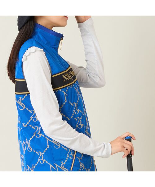 NS23 par Nissa Golf / エヌエス23・パー・ニッサゴルフ ベスト | 【レディース】モノグラム柄中綿ベスト | 詳細10