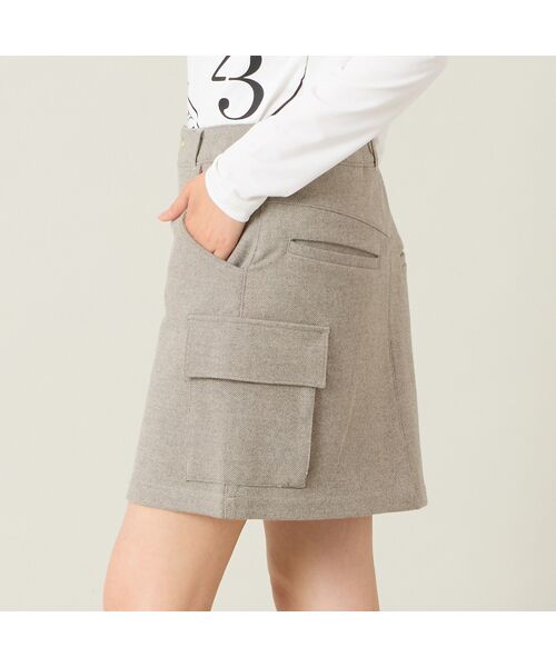 NS23 par Nissa Golf / エヌエス23・パー・ニッサゴルフ ミニ・ひざ丈スカート | 【レディース】カーゴスカート | 詳細9