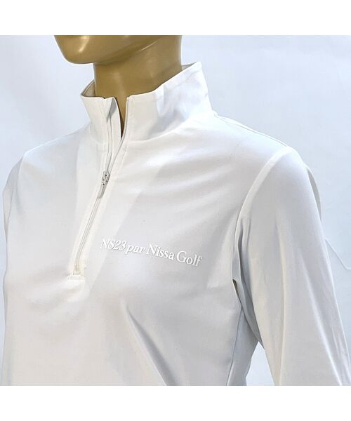 NS23 par Nissa Golf / エヌエス23・パー・ニッサゴルフ カットソー | 【レディース】長袖ハーフＺＩＰ | 詳細1