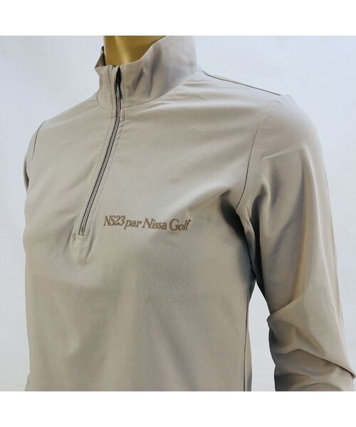 NS23 par Nissa Golf / エヌエス23・パー・ニッサゴルフ カットソー | 【レディース】長袖ハーフＺＩＰ | 詳細5